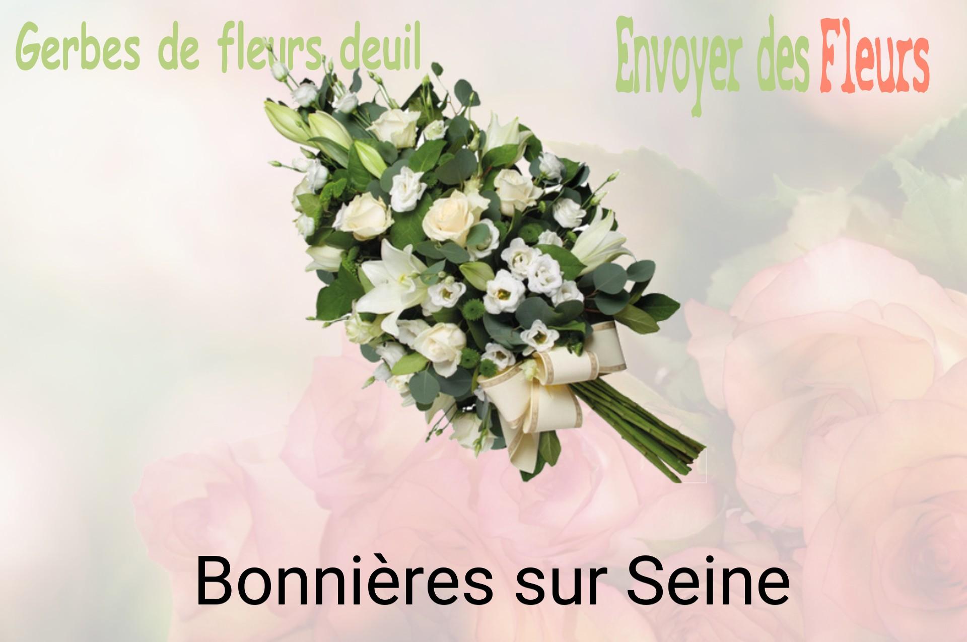Gerbe de fleurs de deuil livrée à Bonnières-sur-Seine